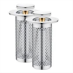 2pcs Stainless Steel Floor Drain Filter, Bathtub Sink Strainer