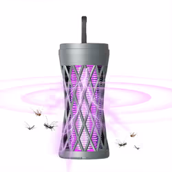 Bug Zapper Outdoor Indoor mosquito zapper,with LED Light gray