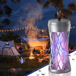 Bug Zapper Outdoor Indoor mosquito zapper,with LED Light gray