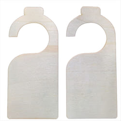 40PCS Unfinished Wood Door Sign Blank Wooden Hanger Plaque DIY Craft