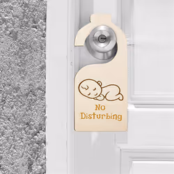 40PCS Unfinished Wood Door Sign Blank Wooden Hanger Plaque DIY Craft