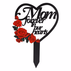 Memorial Grave Markers Heart Memorial Plaque Stake A