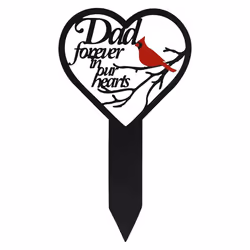 Memorial Grave Markers Heart Memorial Plaque Stake B