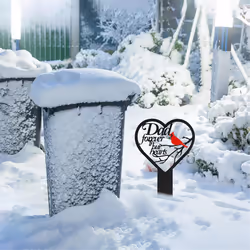 Memorial Grave Markers Heart Memorial Plaque Stake B