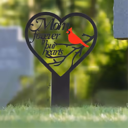 Memorial Grave Markers Heart Memorial Plaque Stake B