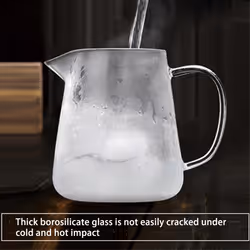 Transparent Glass Teapot, Including Stainless Steel Filter Liner
