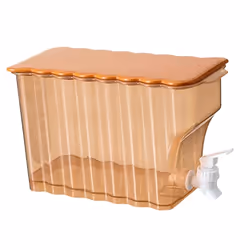 Cold Water Kettle with Faucet Sealed Household Juice Bottle Orange