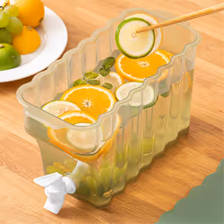 Cold Water Kettle with Faucet Sealed Household Juice Bottle Orange