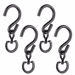 4 Pcs Swivel Plant Hanger Pots Hooks Heavy Duty Hanging Plant Hook