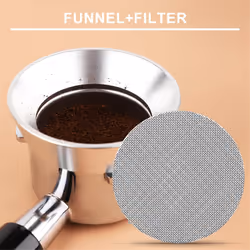 58mm Espresso Dosing Funnel Puck Screen Kit with 2 Filter