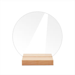 12PCS DIY Blank Acrylic Table Sign Clear Sign with Stand B