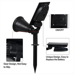 2PCS Led Solar Lights Solar Spotlight Waterproof Solar Wall Light