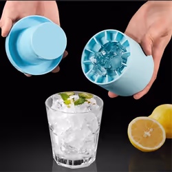 Small Ice Maker Cup Maker Mold Cylinder Silicone Ice Tray B
