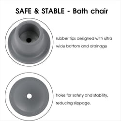 8Pcs Replacement Feet for Shower Chair Bath Seat Rubber Tips Non Slip
