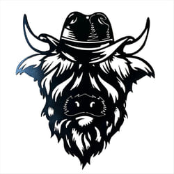 Metal Cow Wall Sign Cow Outdoor Decor Fence Decoration