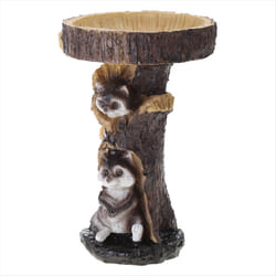 Resin Sculpture Bird Feeders, Carved Resin Bird Bath, D