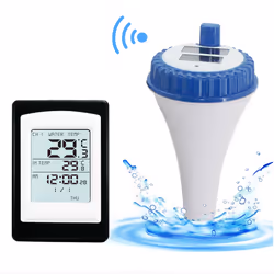 Wireless Solar Pool Thermometer Indoor and Outdoor Thermometer
