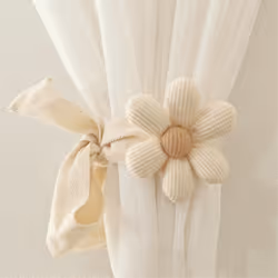 Flower Shape Window Curtain bundle band Kids Room Hanging D
