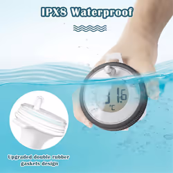 Pool Thermometer Wireless Floating Indoor and Outdoor Thermometer
