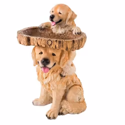 Fashionable and cute resin water basin, resin outdoor bird feeder A