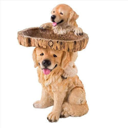 Fashionable and cute resin water basin, resin outdoor bird feeder A