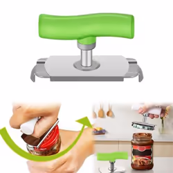 Effortless Jar Can Opener Bottle Openers Stainless Steel Green