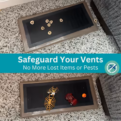 Floor Vent Hoods - Washable Mesh Screen Covers for HVAC Floor Grilles