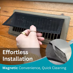 Floor Vent Hoods - Washable Mesh Screen Covers for HVAC Floor Grilles