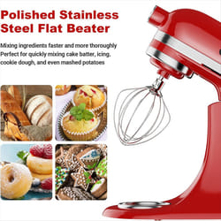 Pouring Shield for 4.5-5QT Mixer Bowl and 6 Wire Whisk