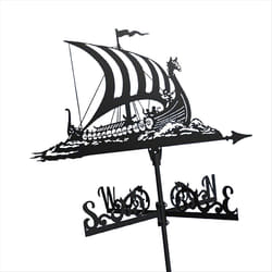 Metal Weather Vane Vintage Pirate Ship Wind Vane Wind Direction