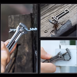 Mini Bottle Opener Wrench Rustproof Multi Tool Wrench Adjustable Pry