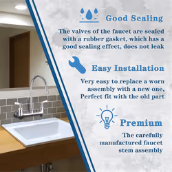Handle Stem Assembly Fits for Brass Faucets