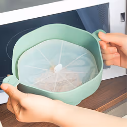 Microwave Popcorn Bowl Foldable Popcorn Maker Bucket Bowl cyan
