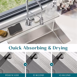 Diatom mud water-absorbing quick-drying hard mat for kitchen bathroom