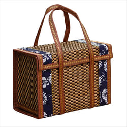 Fruit Basket Simple Handheld Picnic Food Container 36x18x25cm,B