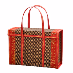 Fruit Basket Simple Handheld Picnic Food Container 36x15x25cm,A