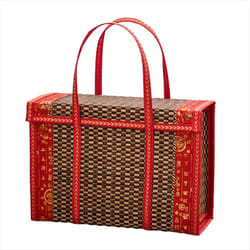 Fruit Basket Simple Handheld Picnic Food Container 36x15x25cm,A