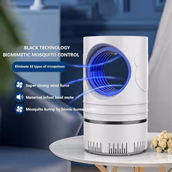 Mosquito Zapper Lamp Inhalation Electronic Mosquito Zapper White