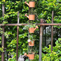 Metal Rain Chain Hanging Kettle Decorative Rain Collector