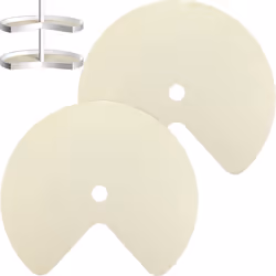 2Pcs Lazy Shelf Liner Circle Kitchen Liners Non Adhesive Cabinet A