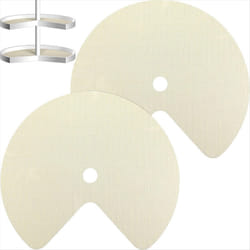 2Pcs Lazy Shelf Liner Circle Kitchen Liners Non Adhesive Cabinet A