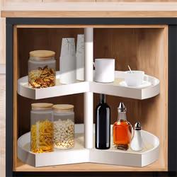 2Pcs Lazy Shelf Liner Circle Kitchen Liners Non Adhesive Cabinet B