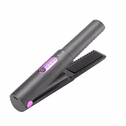 Cordless Hair Straightener, Flat Iron 2 in 1, Portable grey