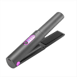 Cordless Hair Straightener, Flat Iron 2 in 1, Portable grey