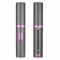 Cordless Hair Straightener, Flat Iron 2 in 1, Portable grey