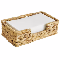 3PCS Hand Woven Rattan Tray Wicker Baskets for Tank Tray for Kitchen