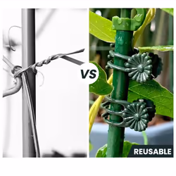 200PCS Orchid Clips Plant Support Clips, Secured Plastic Plant Clip