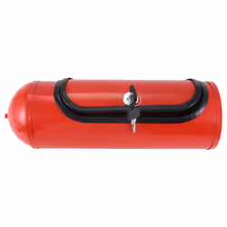 Fire Extinguishe Shape Wine Holder With Lock And Keys Red