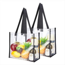 Clear Tote Bags Stadium , Transparent PVC Shoulder Handbag for Women