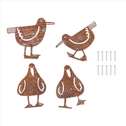 Rusty Metal Seagull Garden Fence Decor Bird Country Yard Art Signs